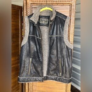 True Grit Pebble Pile Frosty Tipped Vest Harley